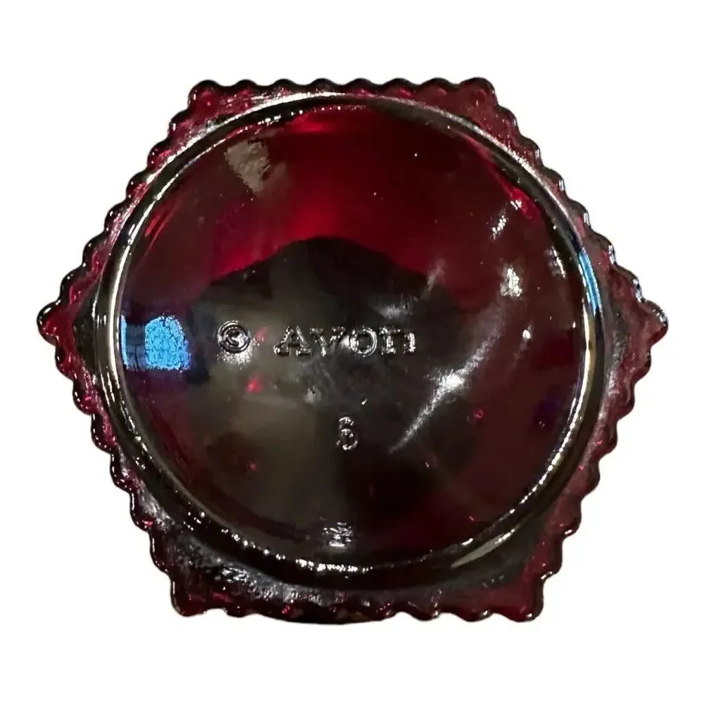 Avon 1979 Cape Cod 1876 Ruby Red Water Goblet Glass -